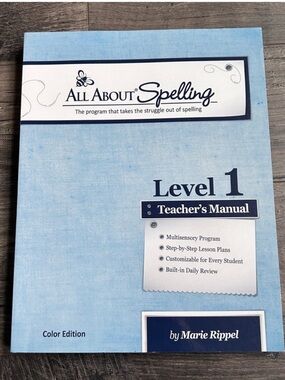 All About Spelling Level 1 color edition teachers manual